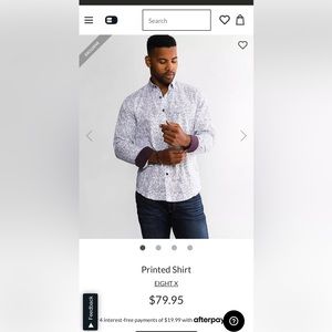 Exclusive to the Buckle. Eight X Premium Men’s Dress Shirt Size XXL